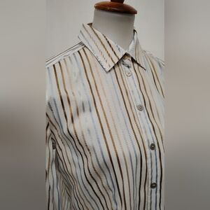 BASLER BLACK LABEL STRIPED BLOUSE